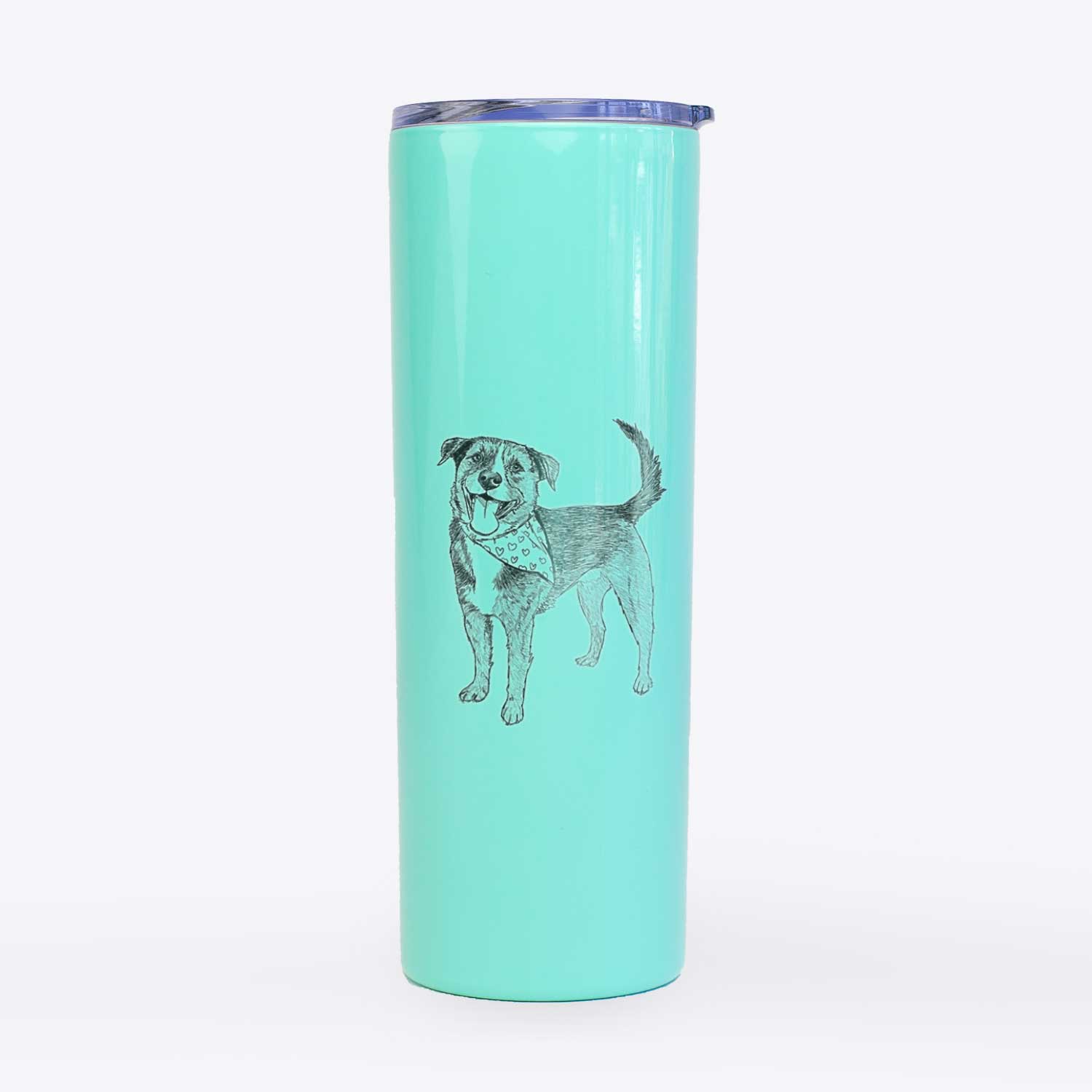 Doodled Roxy the Shepherd Mixed Breed - 20oz Skinny Tumbler