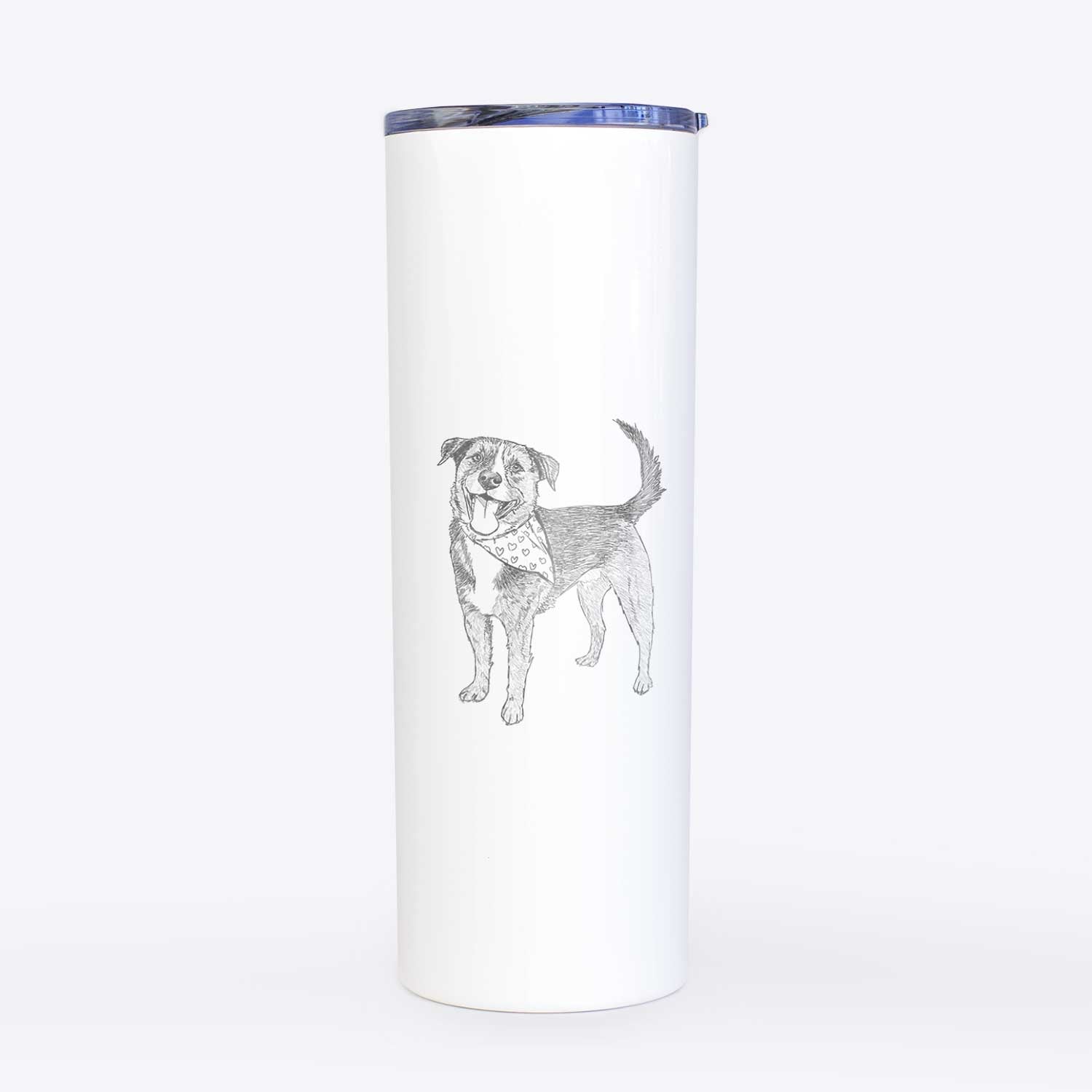 Doodled Roxy the Shepherd Mixed Breed - 20oz Skinny Tumbler