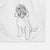 Doodled Ruby the Goldendoodle Decorative Hand Towel