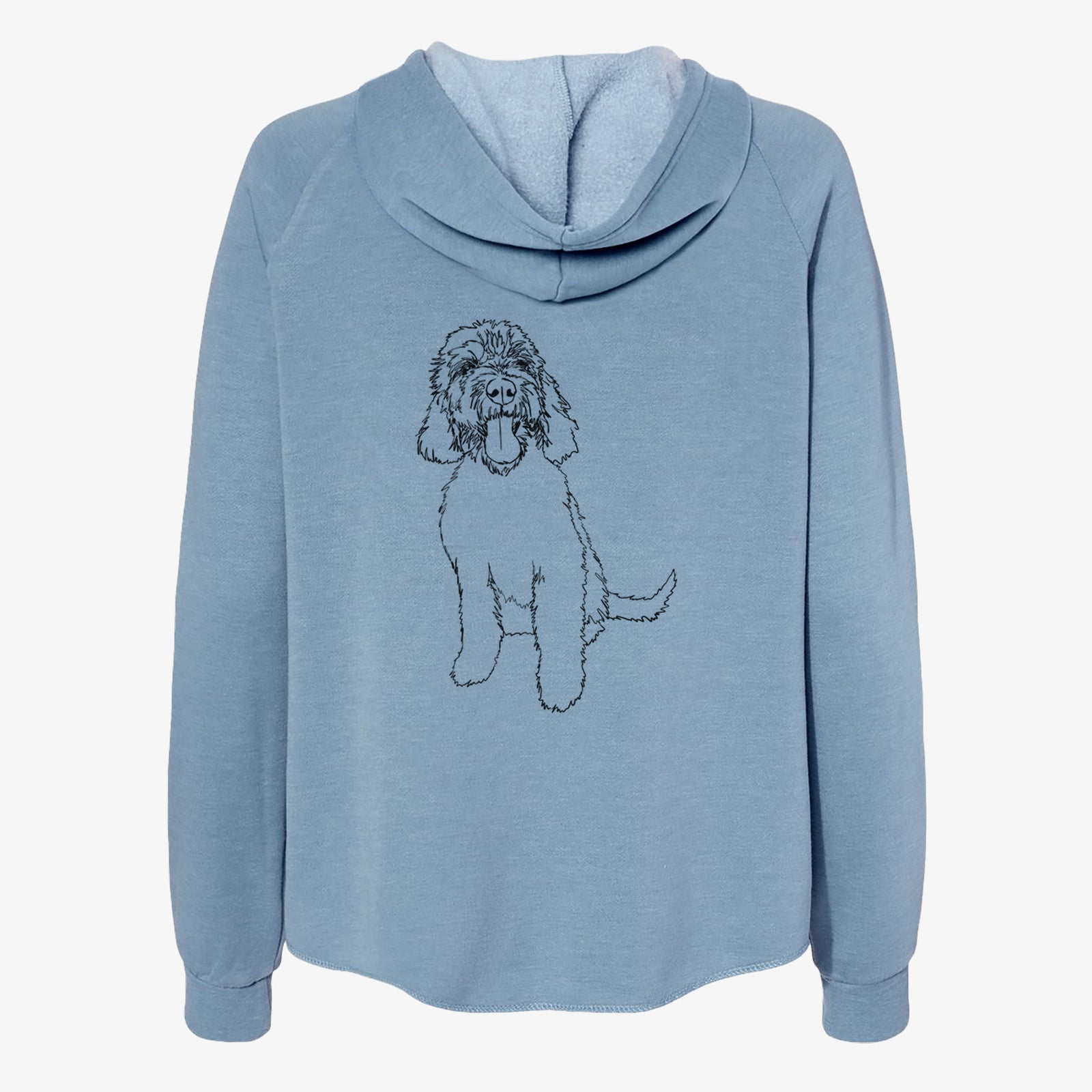 Doodled Ruby the Goldendoodle - Women's Cali Wave Zip-Up Sweatshirt