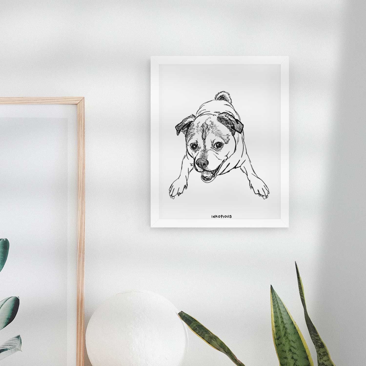 Doodled Rufus the Chug Art Print