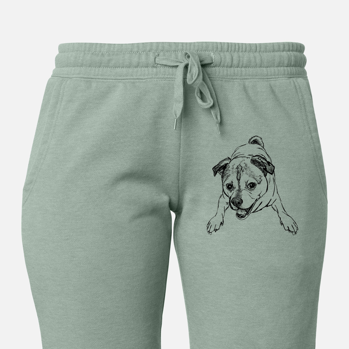 Doodled Rufus the Chug - Women's Cali Wave Joggers