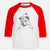 Doodled Rufus the Chug - Youth 3/4 Long Sleeve