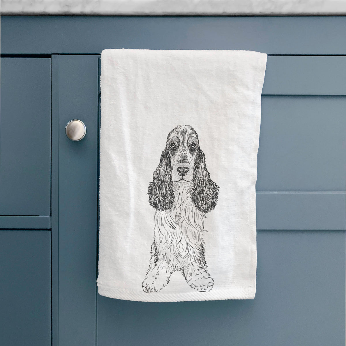 Doodled Rupert the Cocker Spaniel Decorative Hand Towel