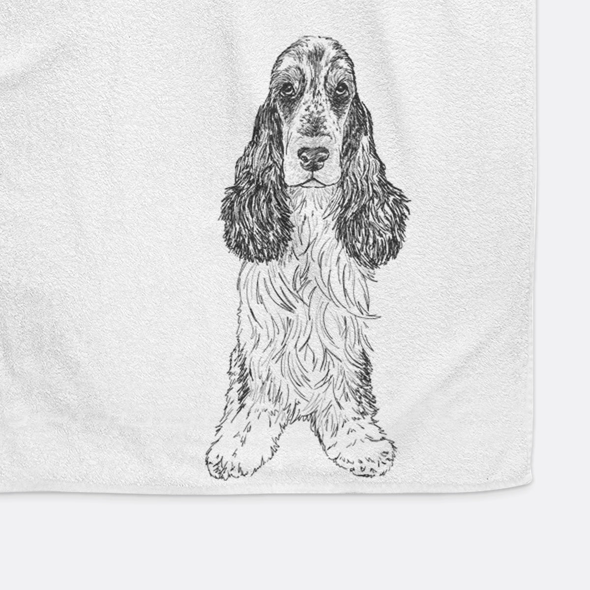 Doodled Rupert the Cocker Spaniel Decorative Hand Towel