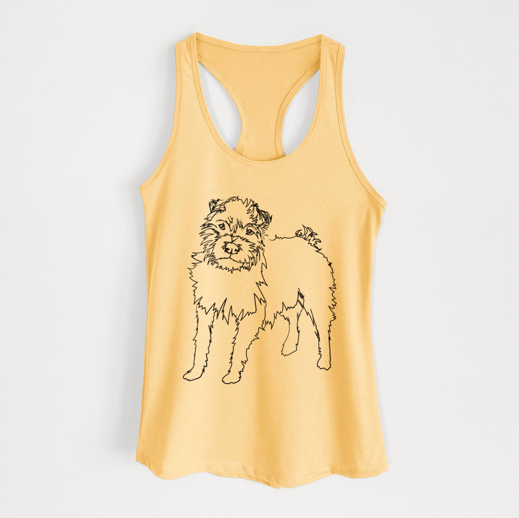 Doodled Sally the Jack Russell Terrier - Women's Racerback Tanktop