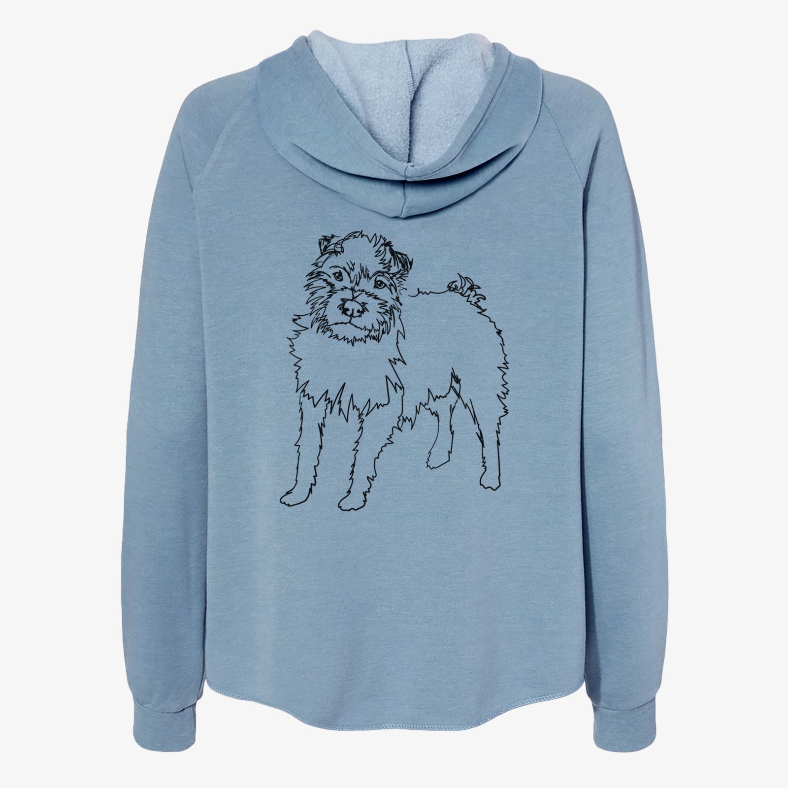 Doodled Sally the Jack Russell Terrier - Women's Cali Wave Zip-Up Sweatshirt