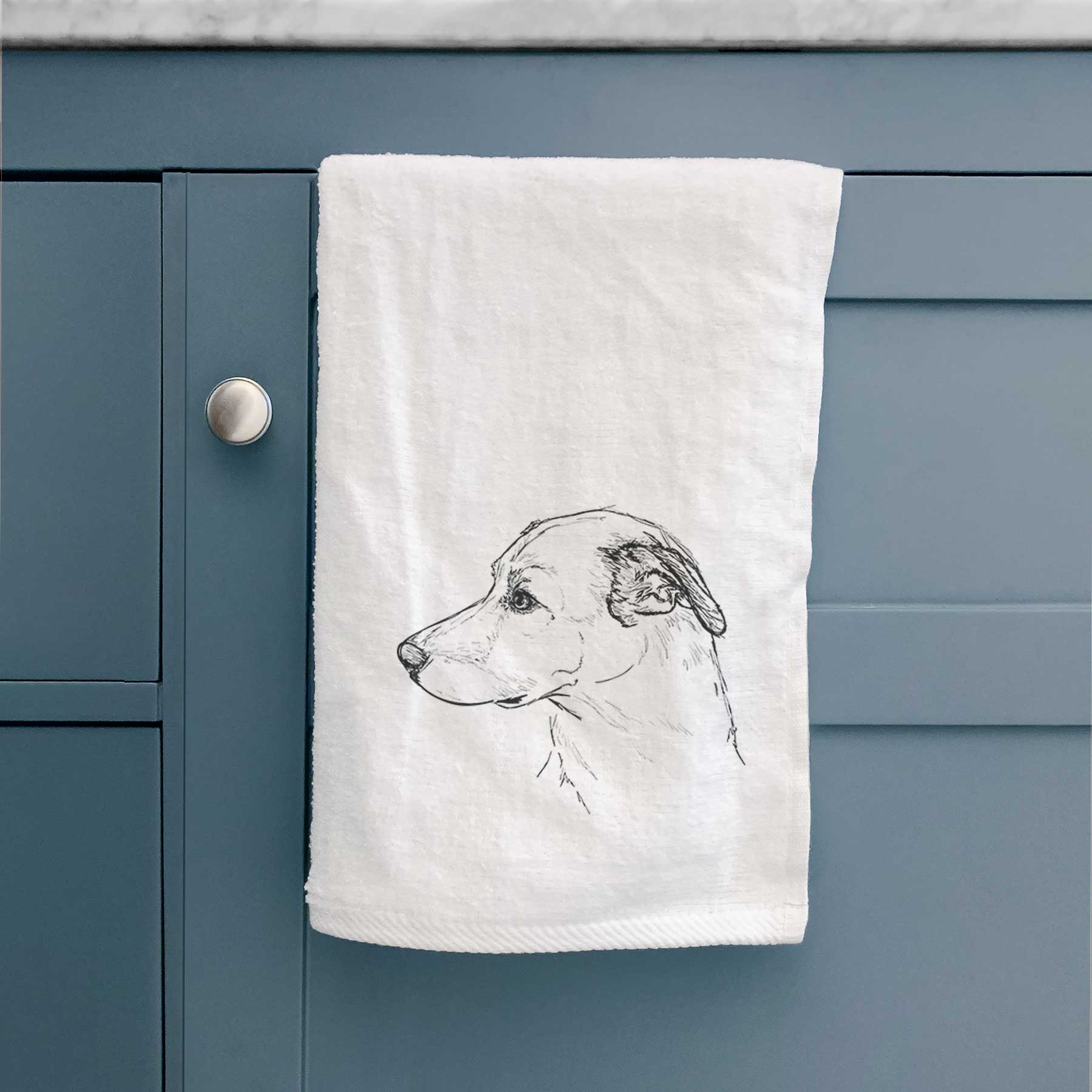 Doodled SamMix the Mixed Breed Decorative Hand Towel