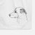 Doodled SamMix the Mixed Breed Decorative Hand Towel