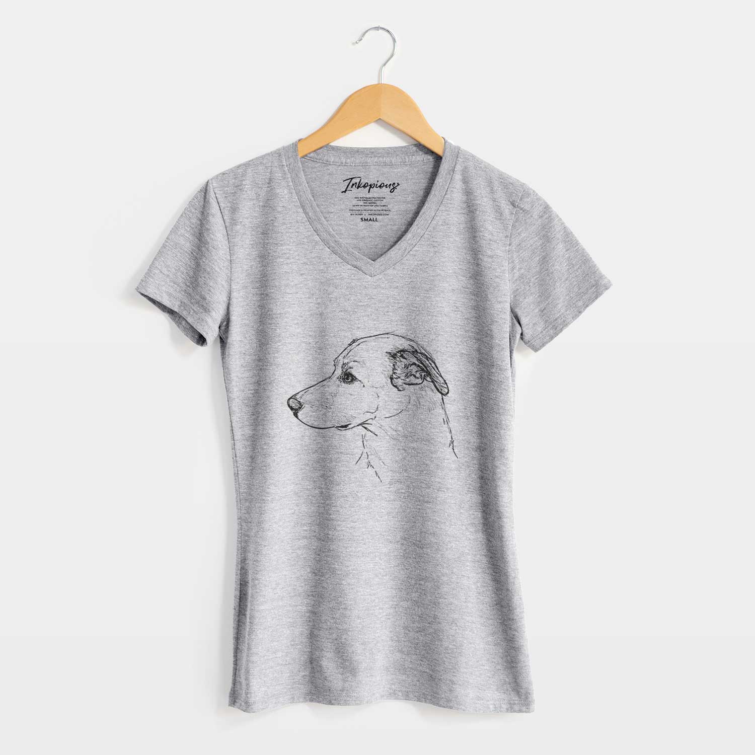 Doodled SamMix the Mixed Breed - Women's V-neck Shirt