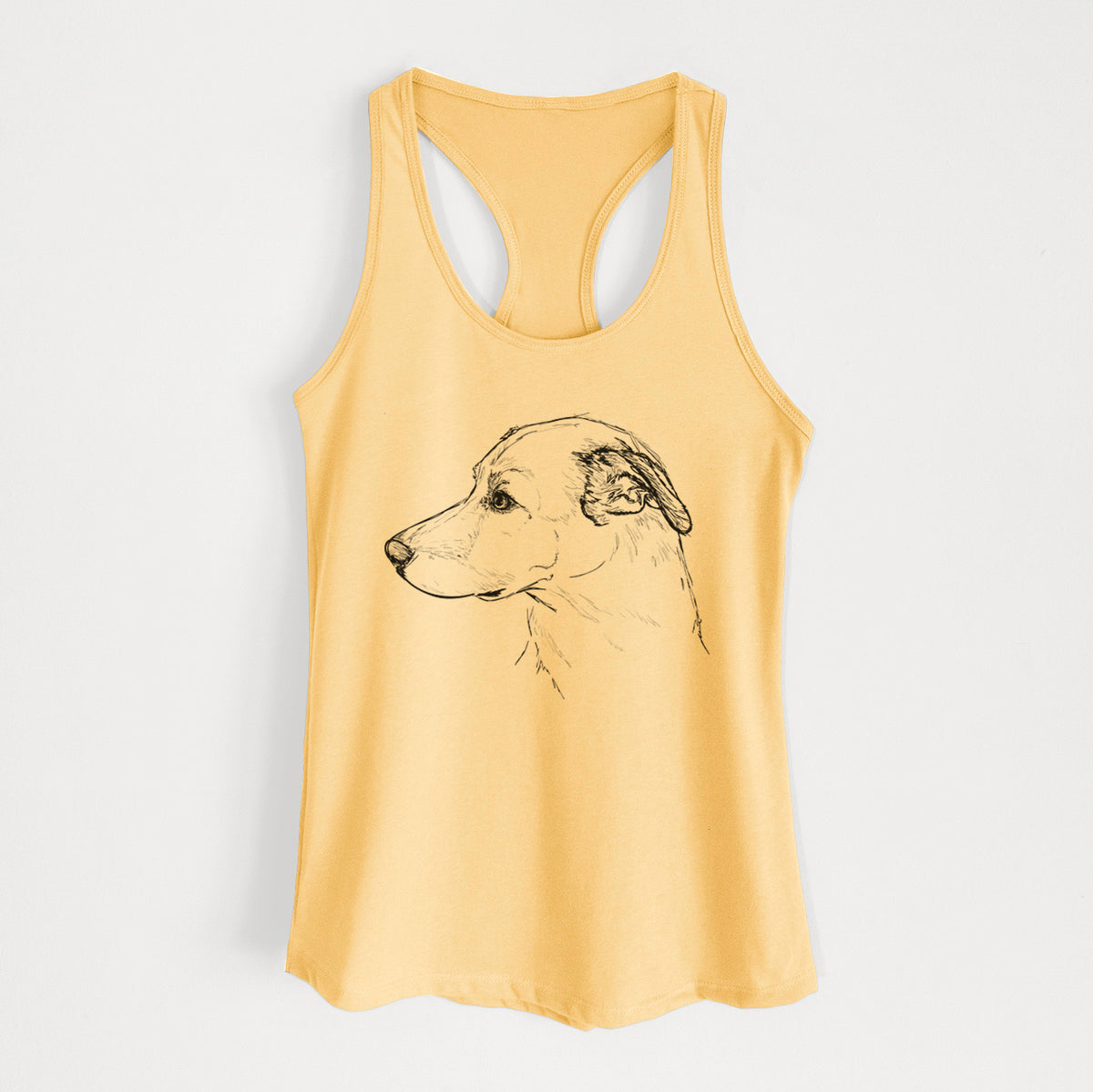Doodled SamMix the Mixed Breed - Women's Racerback Tanktop