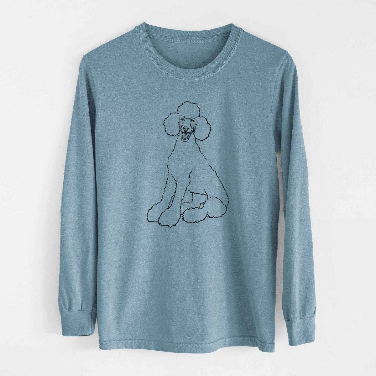 Doodled Sasha the Poodle - Heavyweight 100% Cotton Long Sleeve