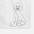 Doodled Sasha the Poodle Decorative Hand Towel