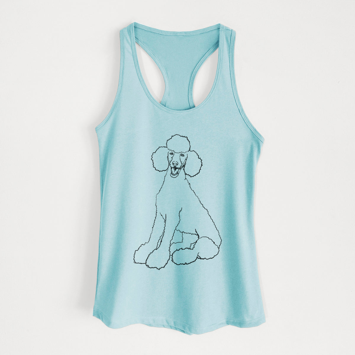 Doodled Sasha the Poodle - Women&#39;s Racerback Tanktop