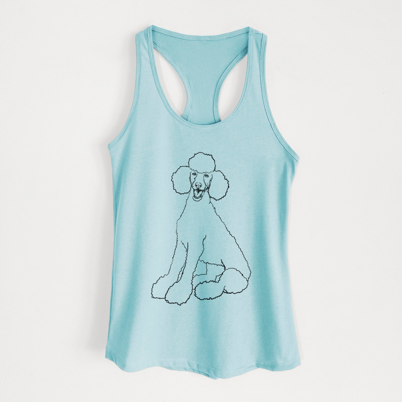 Doodled Sasha the Poodle - Women's Racerback Tanktop