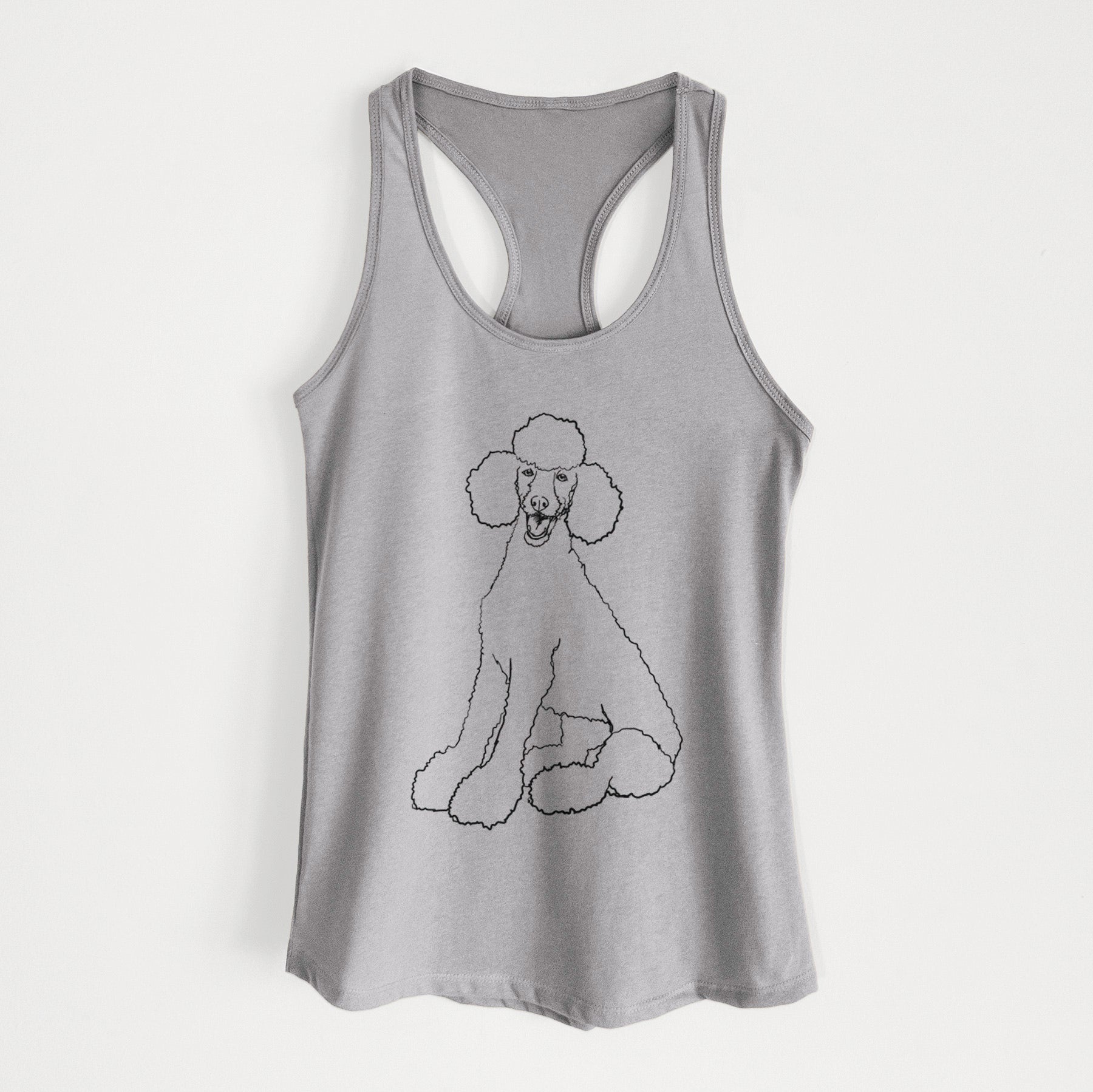 Doodled Sasha the Poodle - Women's Racerback Tanktop