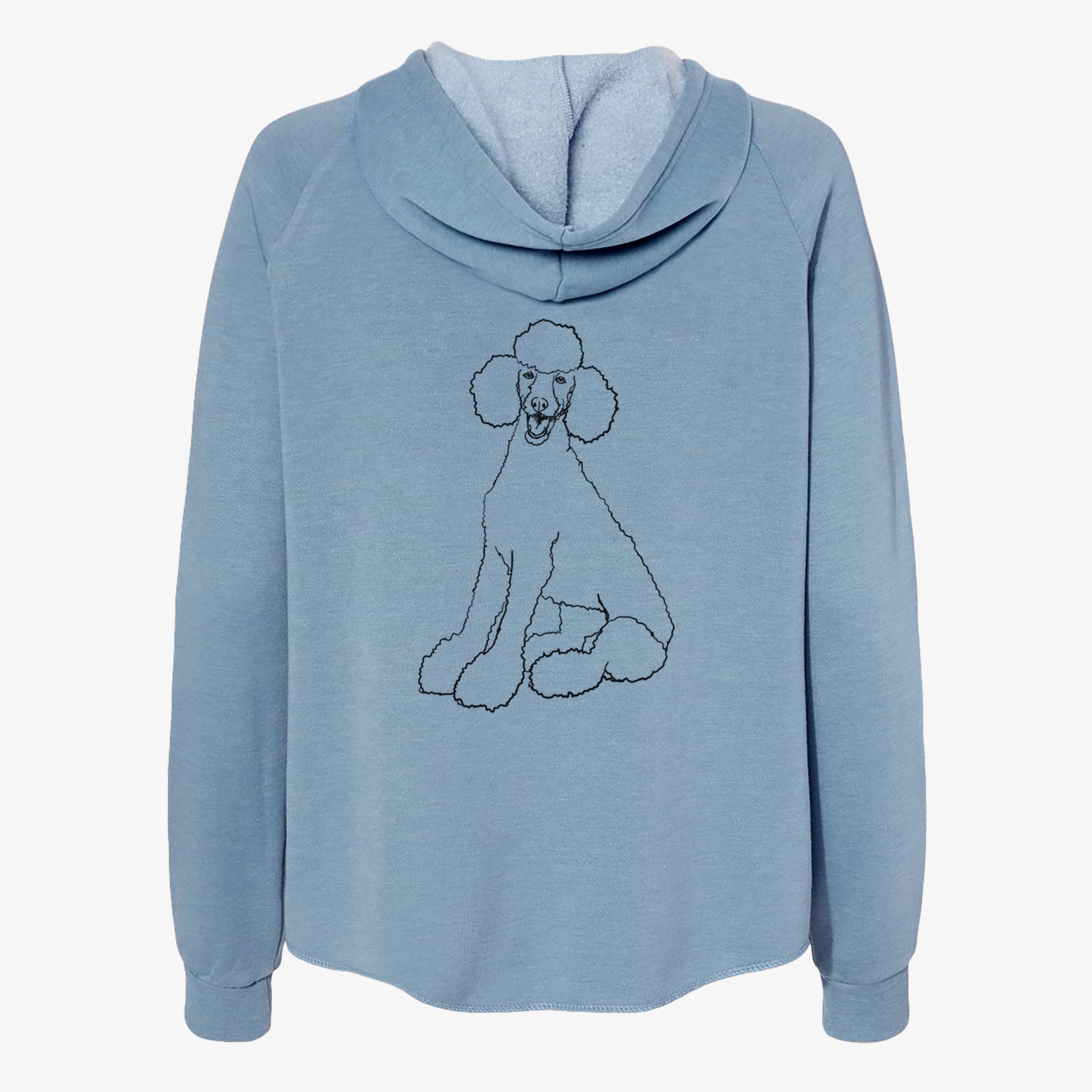 Doodled Sasha the Poodle - Women's Cali Wave Zip-Up Sweatshirt