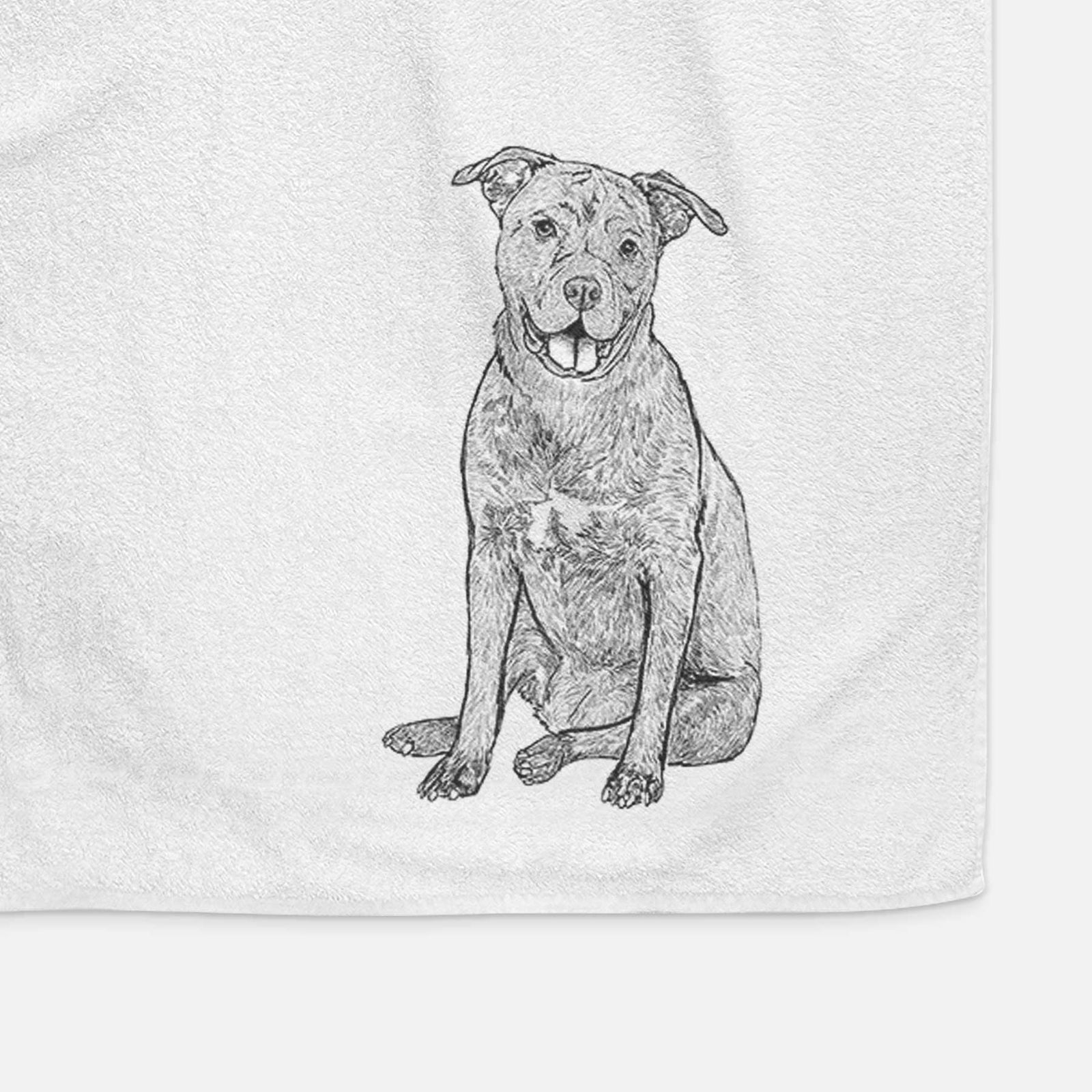 Doodled Sasha the Cane Corso Decorative Hand Towel