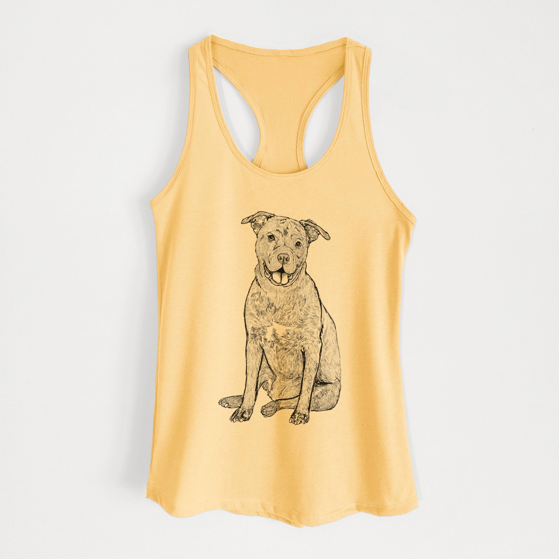 Doodled Sasha the Cane Corso - Women's Racerback Tanktop