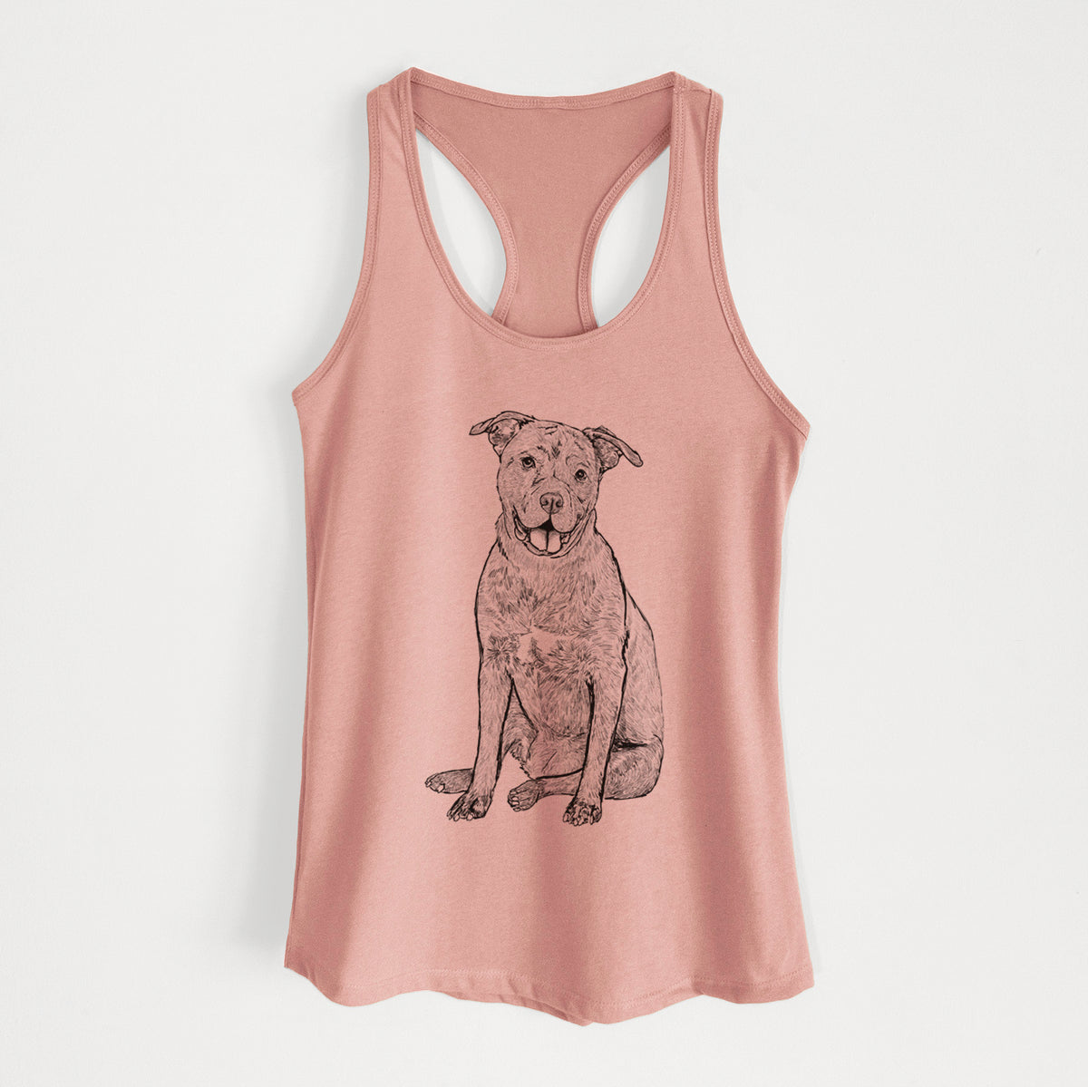 Doodled Sasha the Cane Corso - Women's Racerback Tanktop