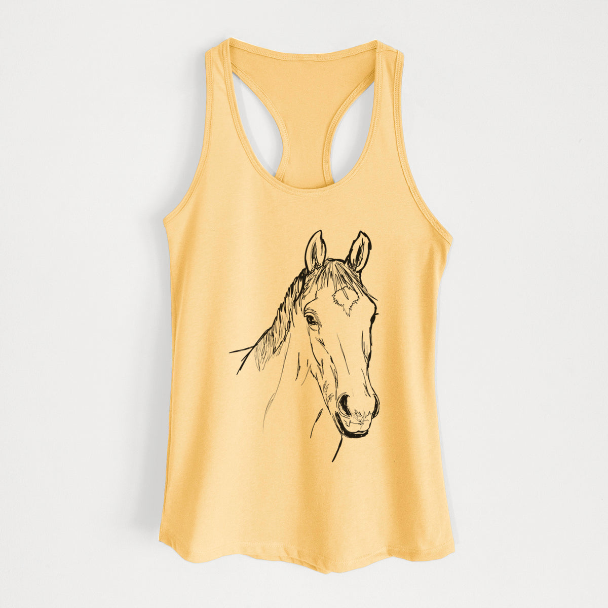 Doodled Scooby the Arabian Horse - Women's Racerback Tanktop