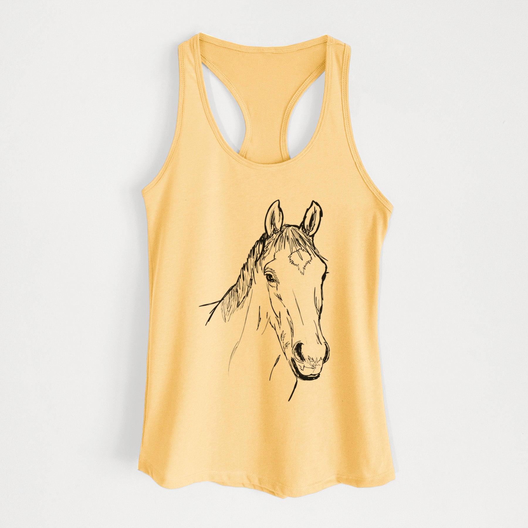 Doodled Scooby the Arabian Horse - Women's Racerback Tanktop