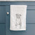 Doodled Sealy the Pitbull Decorative Hand Towel