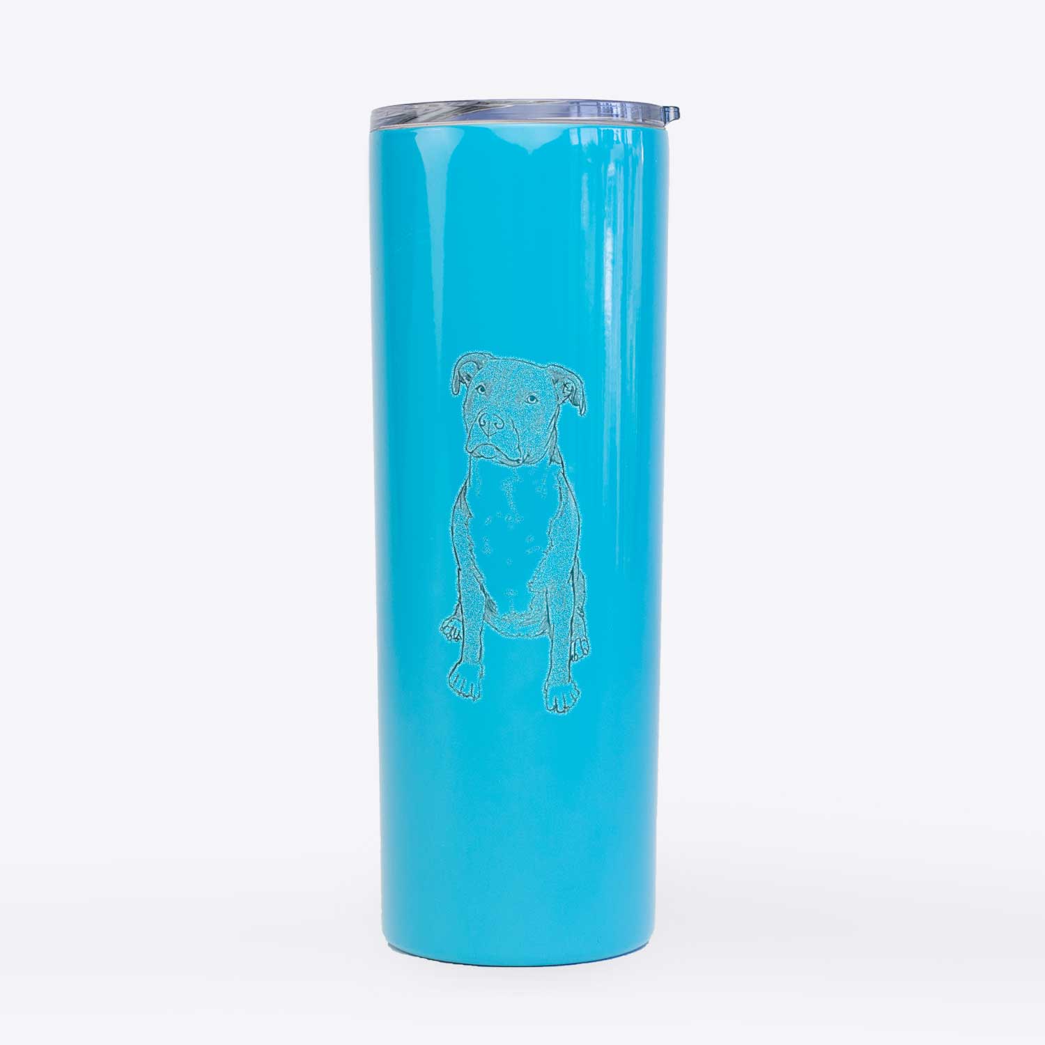 Doodled Sealy the Pitbull - 20oz Skinny Tumbler