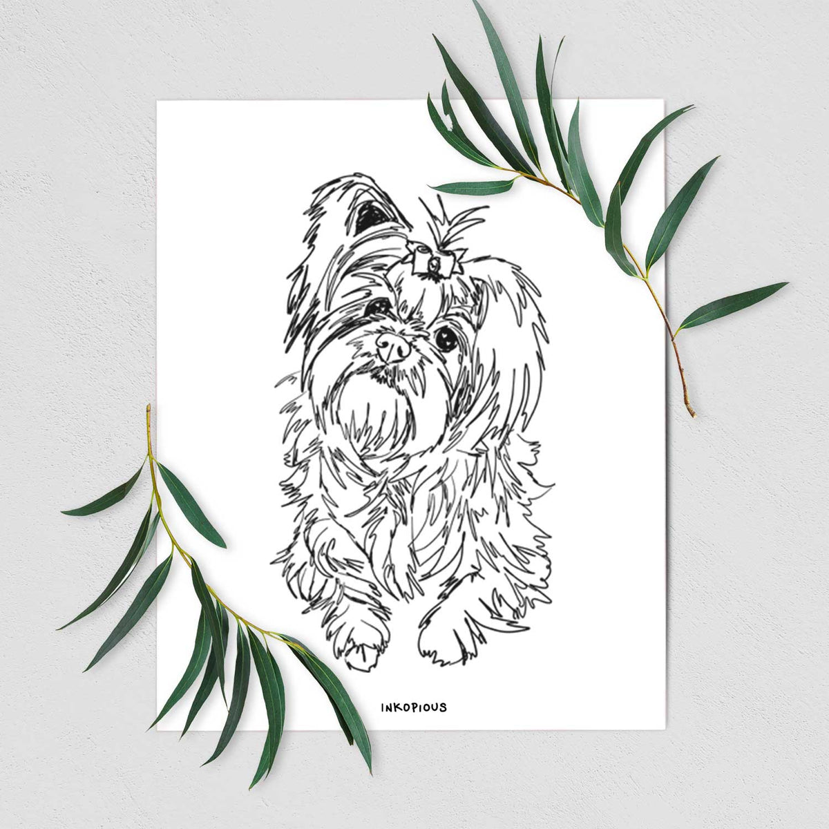 Doodled Sebastian the Carkie Art Print