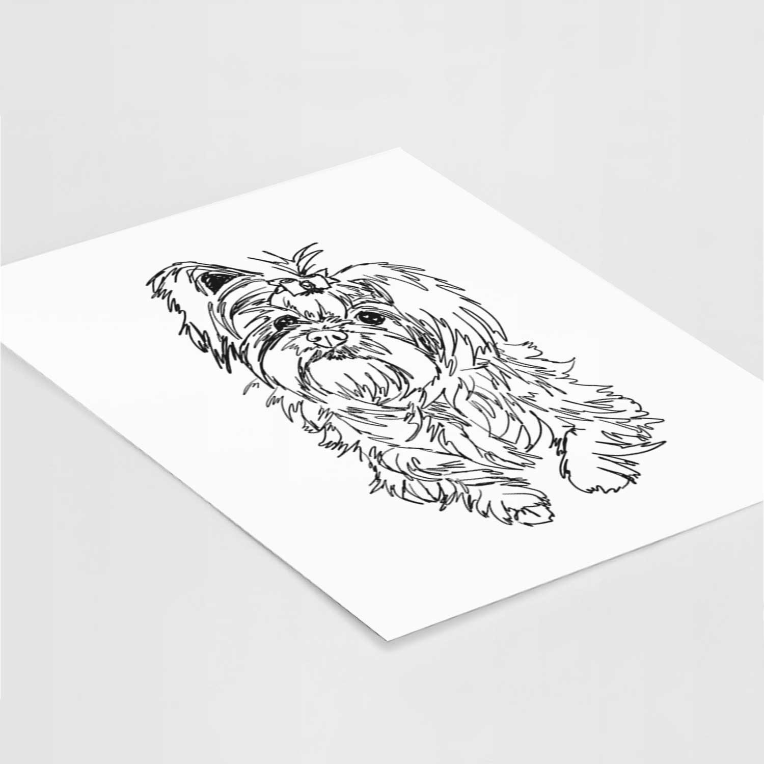 Doodled Sebastian the Carkie Art Print