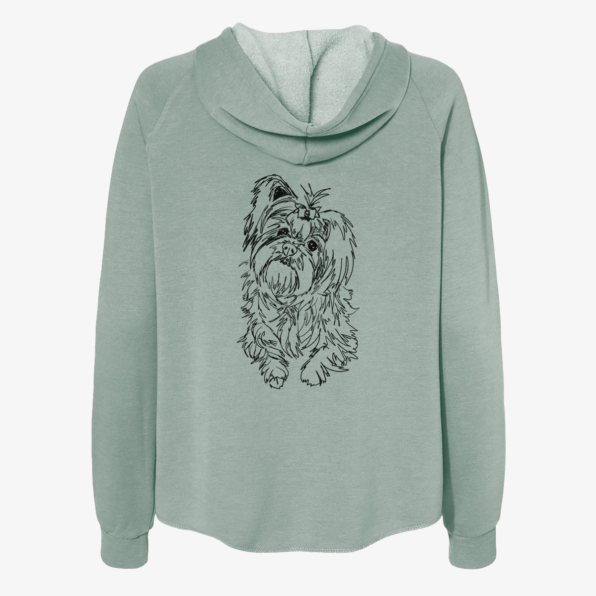 Doodled Sebastian the Carkie - Women's Cali Wave Zip-Up Sweatshirt