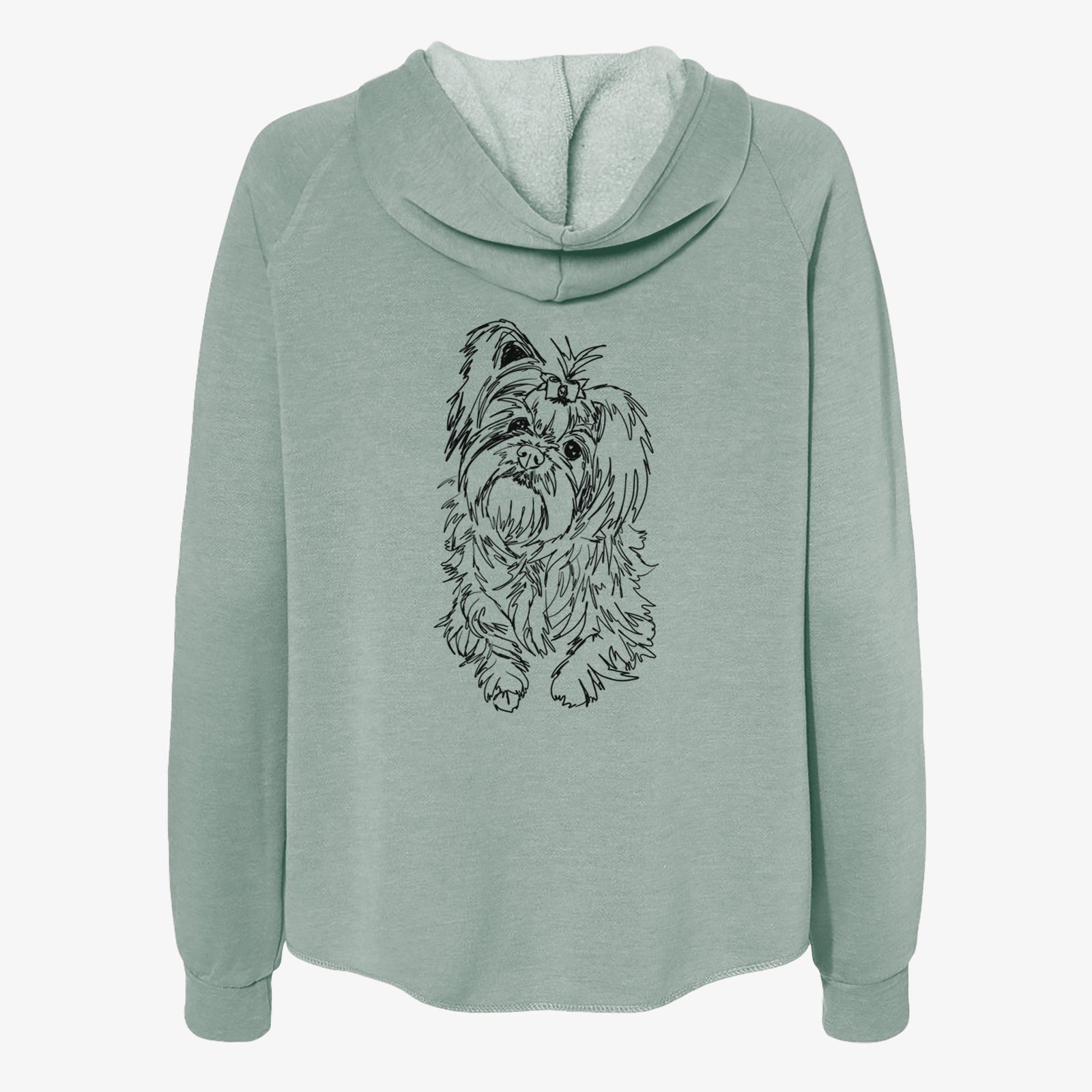 Doodled Sebastian the Carkie - Women's Cali Wave Zip-Up Sweatshirt