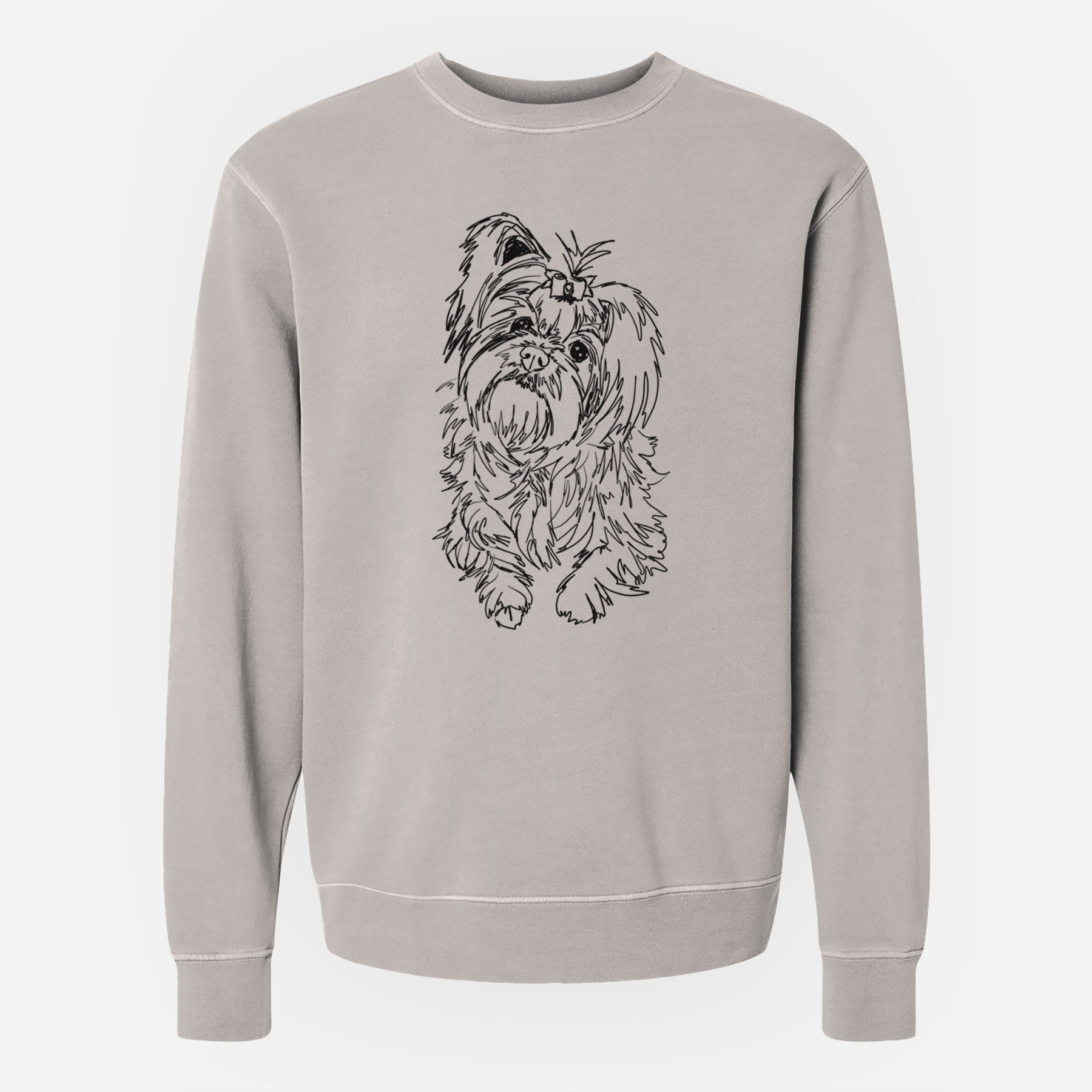 Doodled Sebastian the Carkie - Unisex Pigment Dyed Crew Sweatshirt