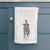 Doodled Shadow the Border Collie Mix Decorative Hand Towel