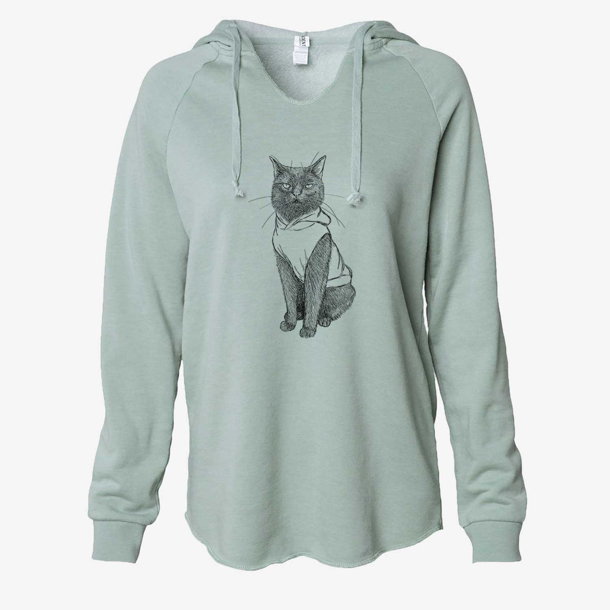 Doodled Simon Yosh the Bombay Cat - Cali Wave Hooded Sweatshirt