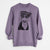 Doodled Skeeter the Weimaraner - Unisex Pigment Dyed Crew Sweatshirt