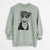 Doodled Skeeter the Weimaraner - Unisex Pigment Dyed Crew Sweatshirt