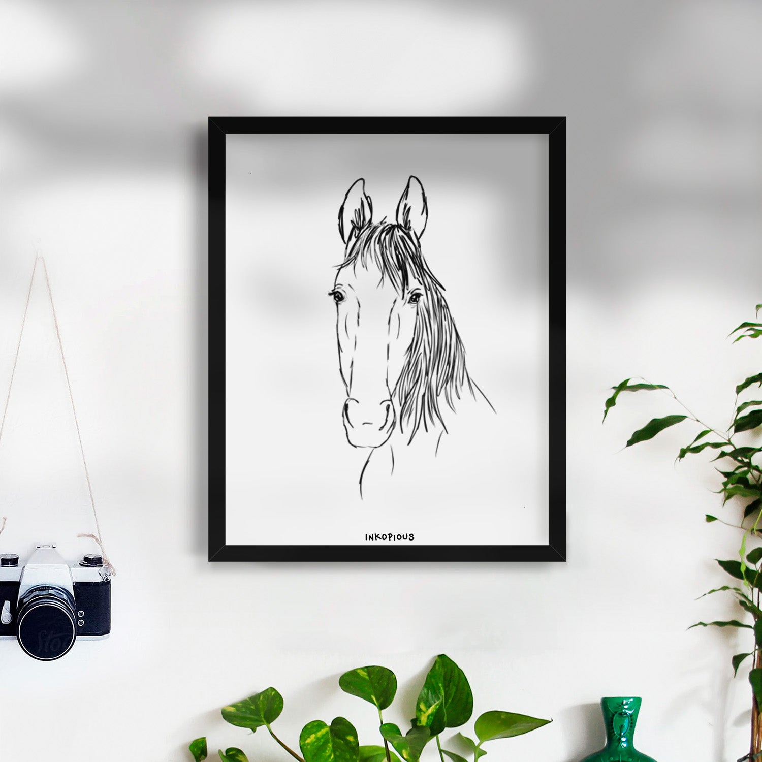 Doodled Socks Will Dew the American Standardbred Horse Art Print