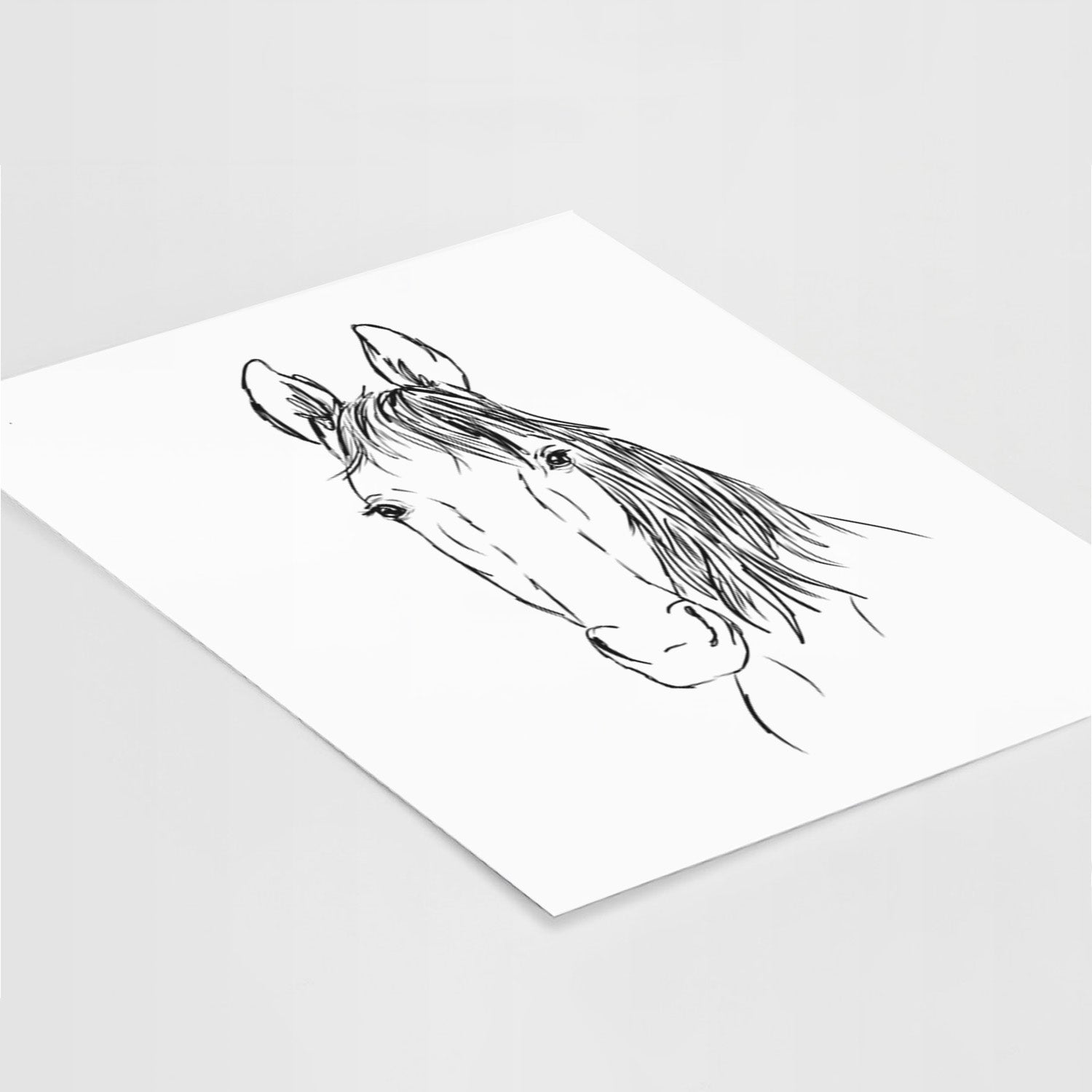 Doodled Socks Will Dew the American Standardbred Horse Art Print