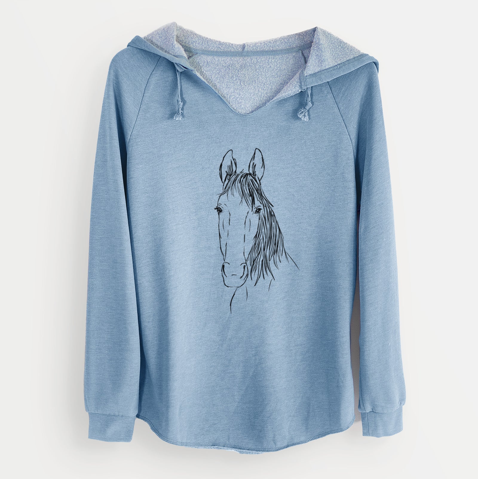 Doodled Socks Will Dew the American Standardbred Horse - Cali Wave Hooded Sweatshirt