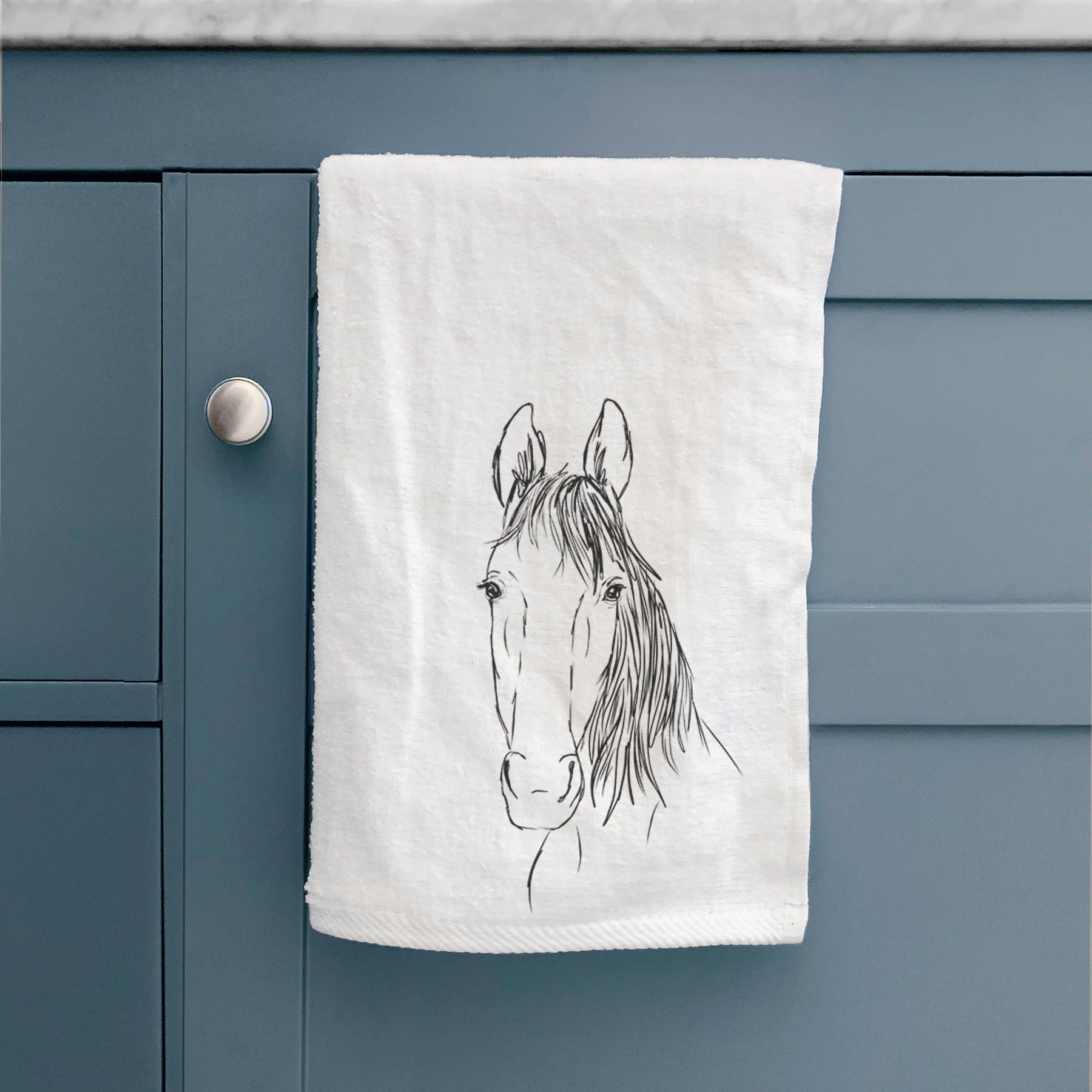 Doodled Socks Will Dew the American Standardbred Horse Decorative Hand Towel