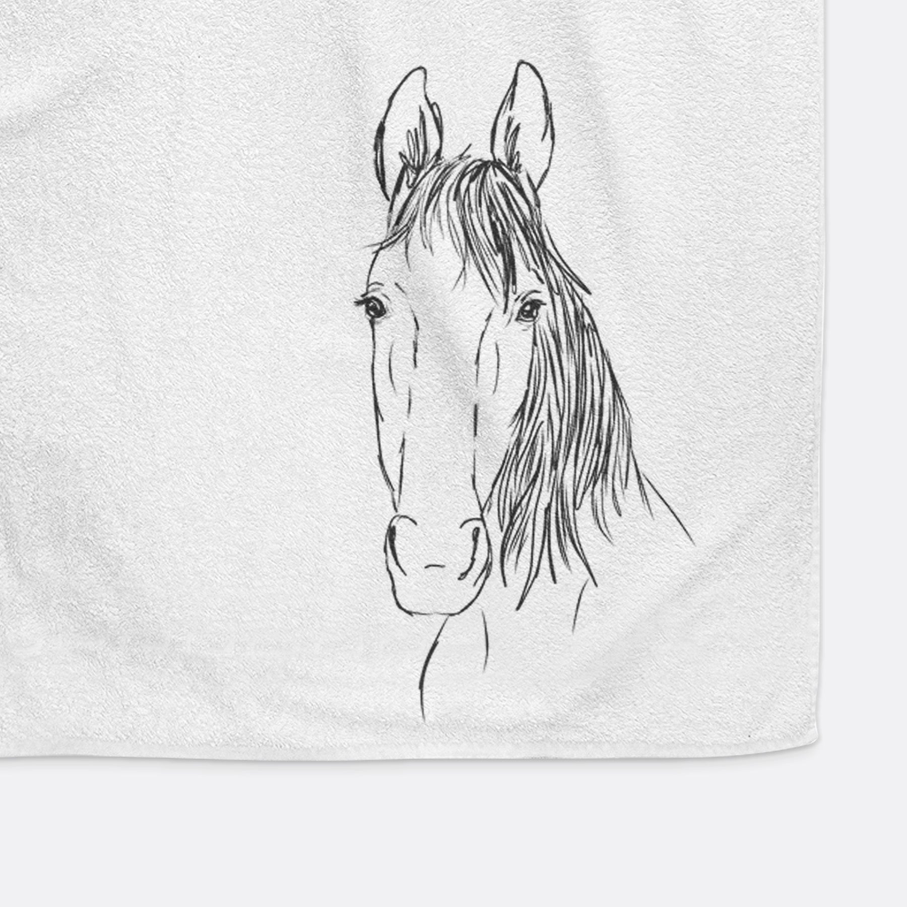 Doodled Socks Will Dew the American Standardbred Horse Decorative Hand Towel