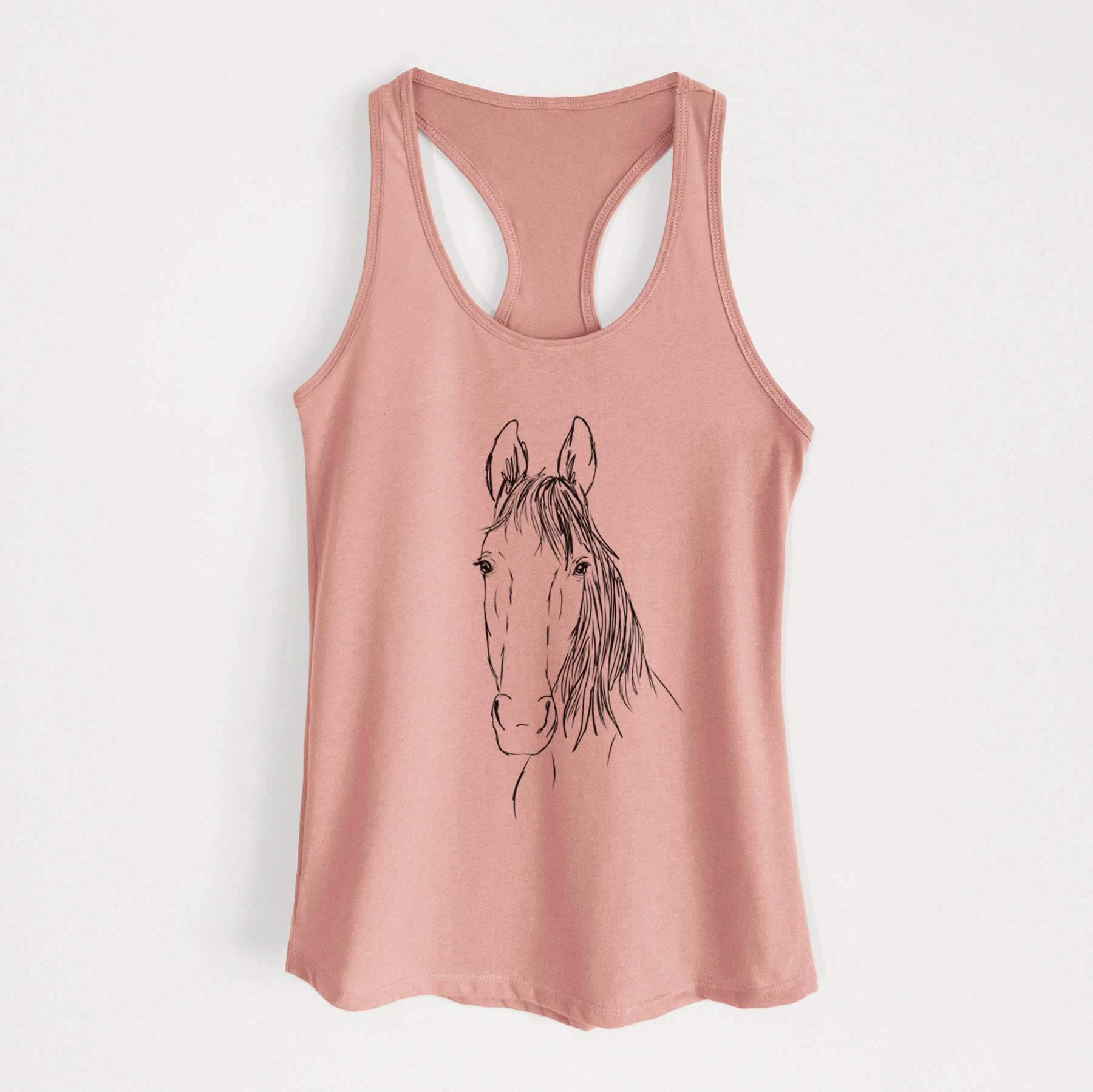 Doodled Socks Will Dew the American Standardbred Horse - Women's Racerback Tanktop