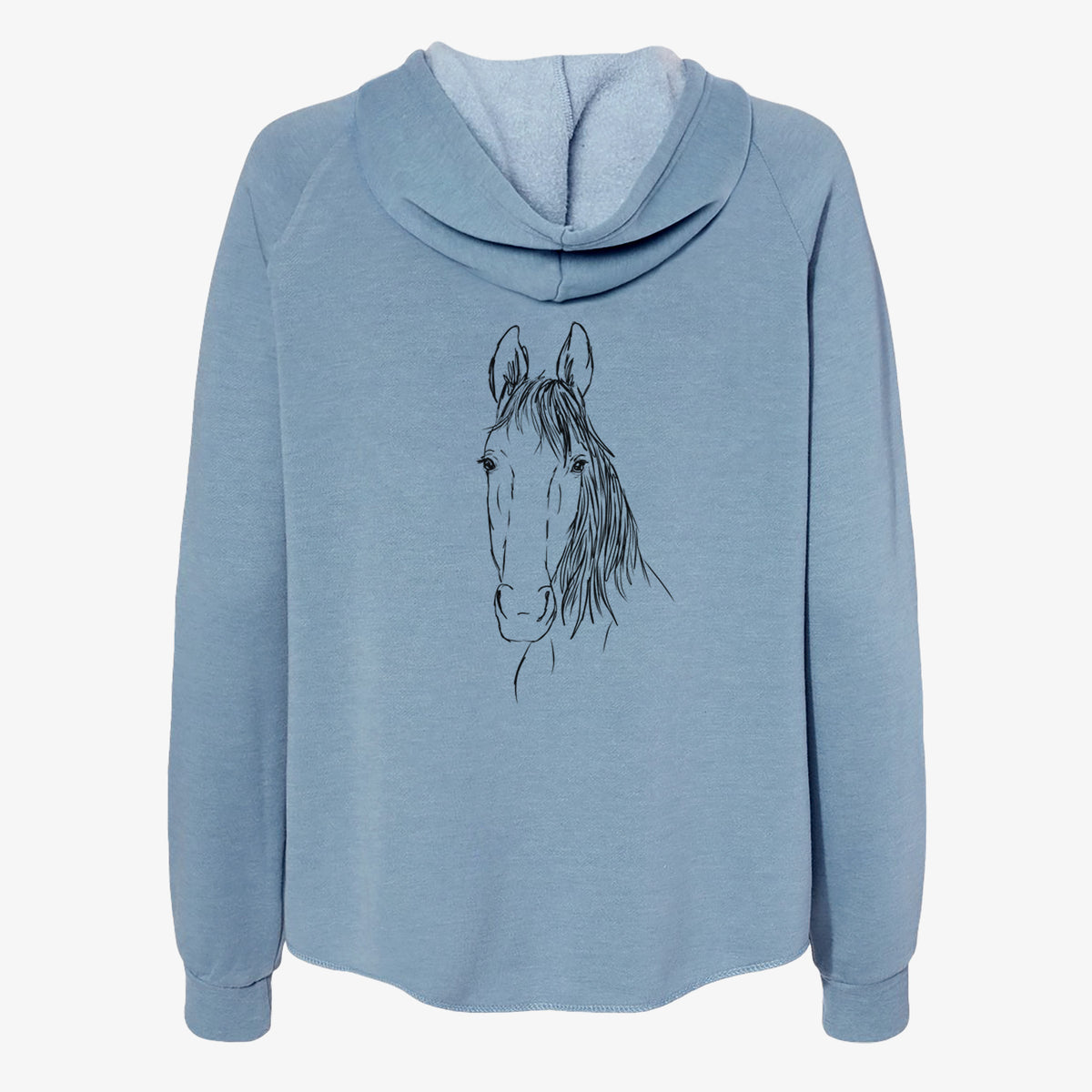 Doodled Socks Will Dew the American Standardbred Horse - Women's Cali Wave Zip-Up Sweatshirt