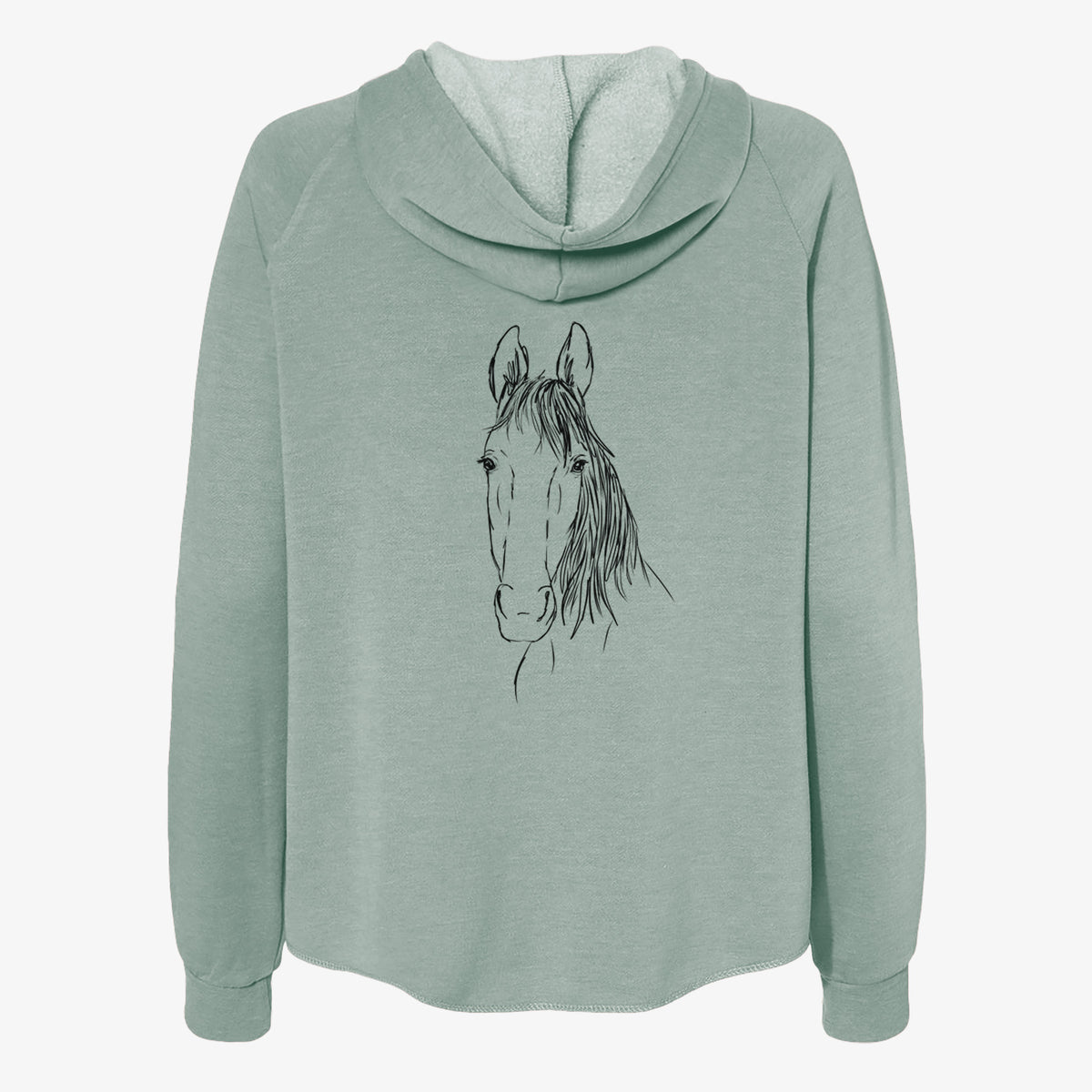 Doodled Socks Will Dew the American Standardbred Horse - Women's Cali Wave Zip-Up Sweatshirt