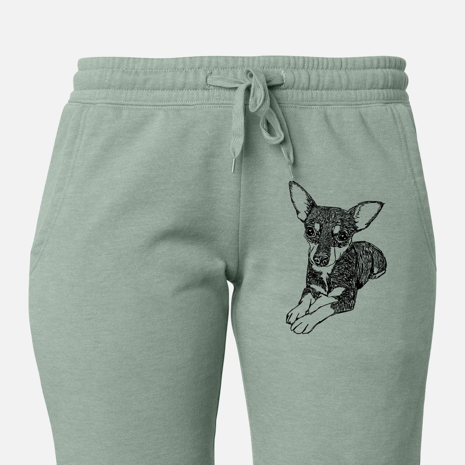 Doodled Sparty the Mixed Breed - Women's Cali Wave Joggers