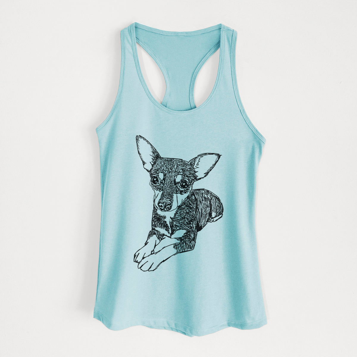 Doodled Sparty the Mixed Breed - Women&#39;s Racerback Tanktop