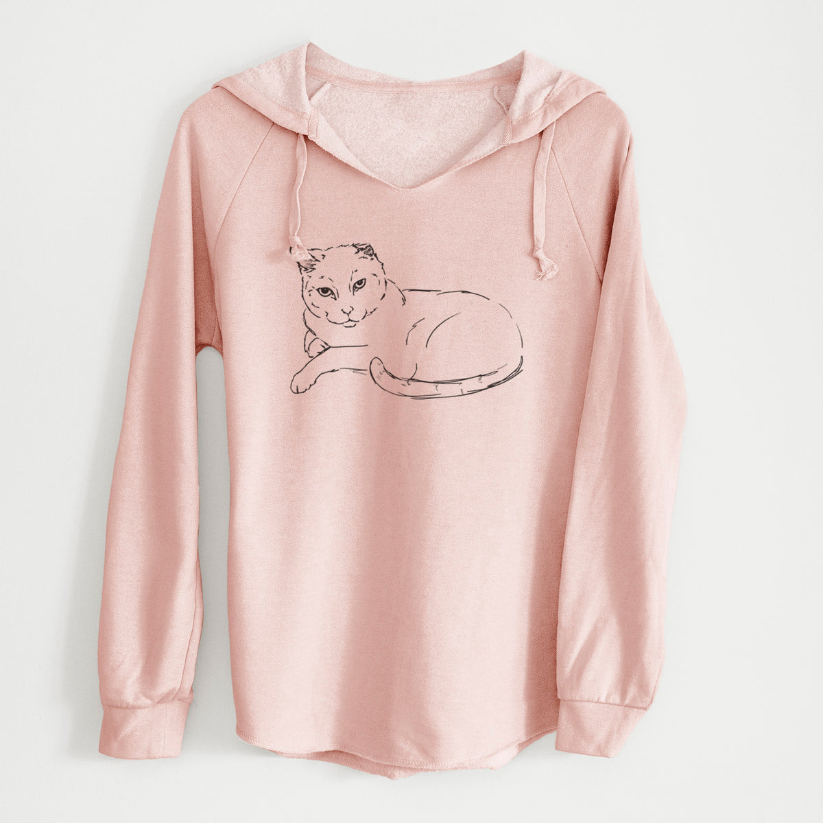 Doodled Spenser the Cat - Cali Wave Hooded Sweatshirt