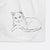 Doodled Spenser the Cat Decorative Hand Towel