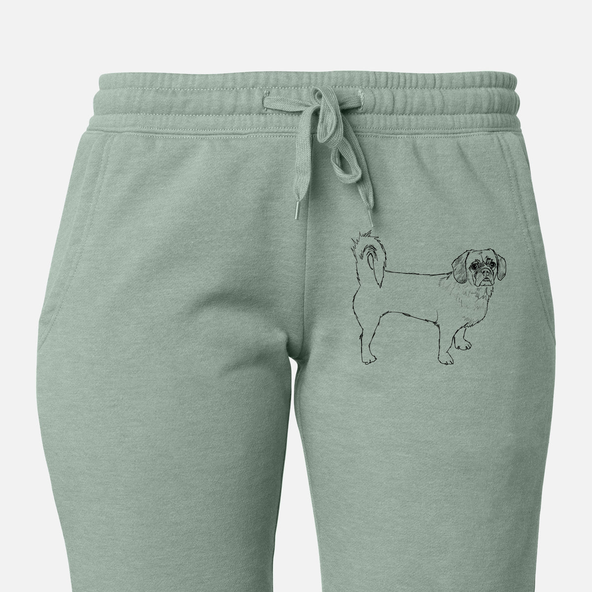 Doodled Stanley the Peagle - Women's Cali Wave Joggers